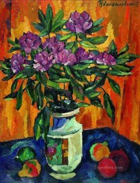  Petrov Works - still life with peonies in a vase Petr Petrovich Konchalovsky